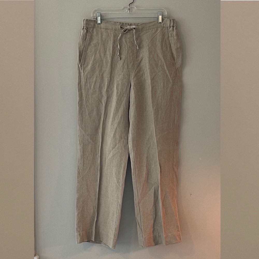Orvis WFH Drawstring Linen Pants Size Large